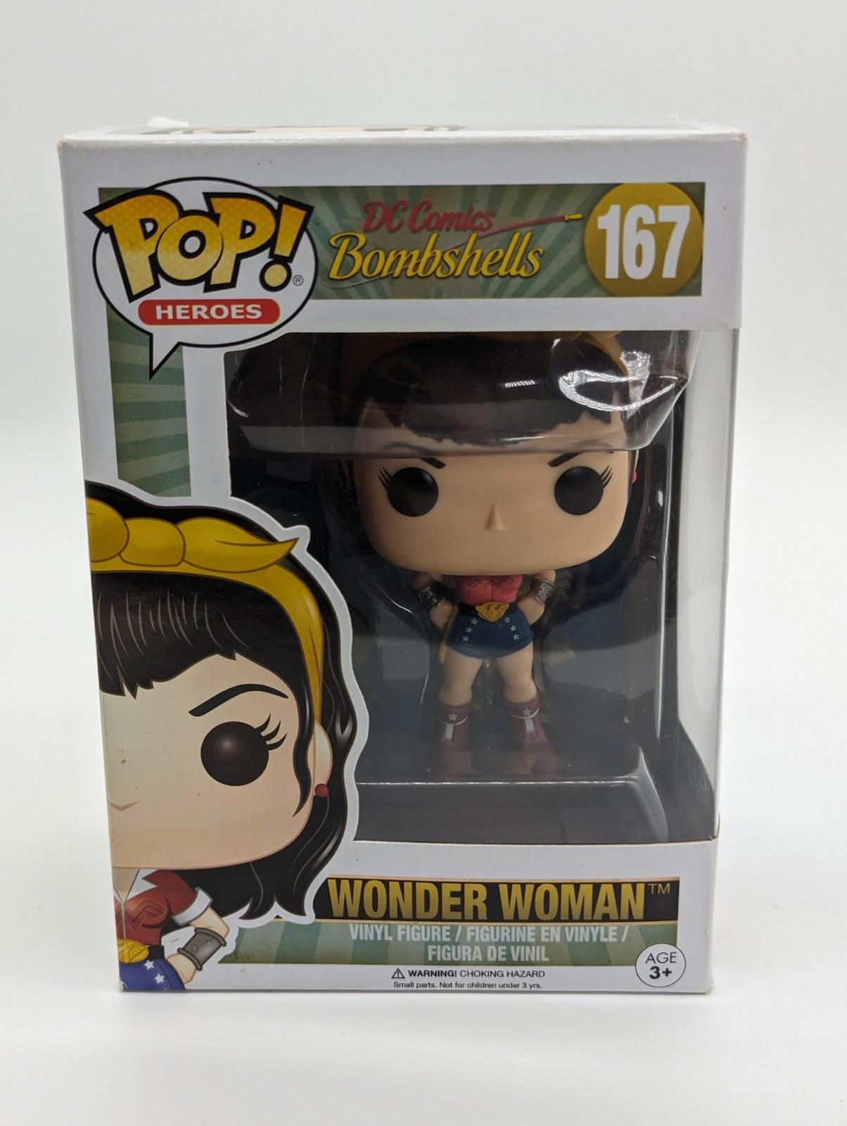 Chase Funko Pop! Heroes: Wonder Woman #167 Dc Comics Bombshells W/Protector