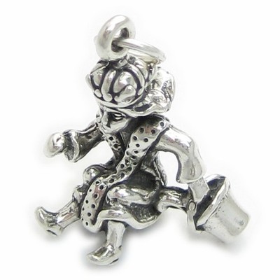 King in his Counting House sterling silver charm .925 x1 Nursery Rhymes.