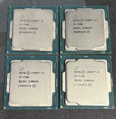 Intel Core i3-7100 3.90GHz 3MB LGA1151 SR35C Kaby Lake | Lot of 4