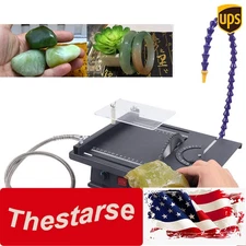 Portable Jade Cutting Carving Polishing Machine Gem Wood Engraving Table Saw DIY