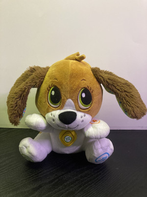 Leap Frog Speak & Learn Puppy Stuffed Plush Animal Educational Fun Play Toy work