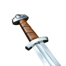Five-Lobe Viking Sword with Suspension Loop Scabbard - Deepeeka