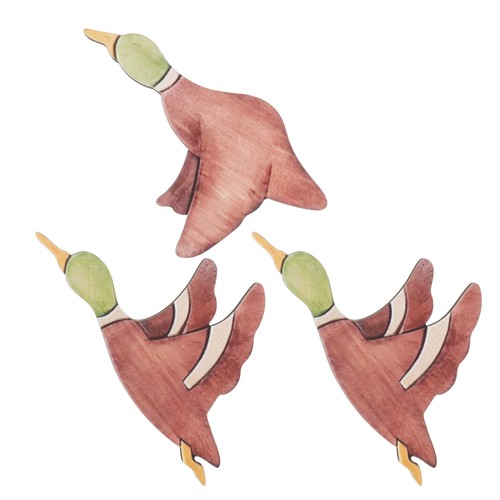 3 Pcs Wall Decoration Creative Bird Handicraft Outdoor Shaped Hanging - Picture 6 of 12
