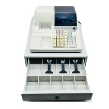 Vintage Casio Cash Register PCR-265 Money Drawer Fully Functional + Keys (READ)