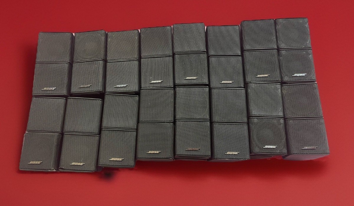 16 UsedPremium Bose Jewel Cube Speakers Only No Cables As Is Black