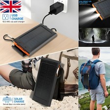 Portable 9000000mah Solar Power Bank Pack USB LED Pack Battery Charger For Phone