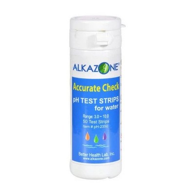 Alkazone, Accurate Check Ph Test Strips For Water, 50 ct
