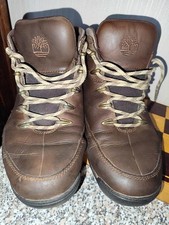 Men Timberland Boots Brown Leather 43.5 NZ9G