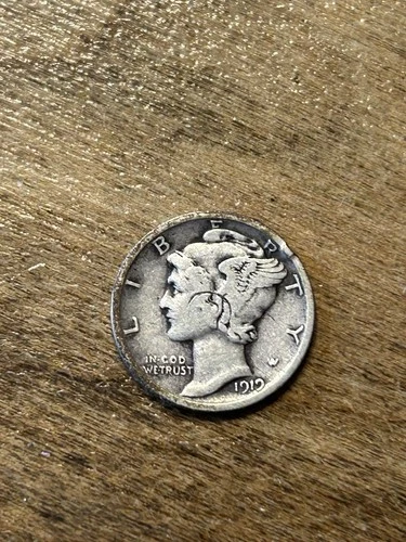 1919 Mercury Dime VG