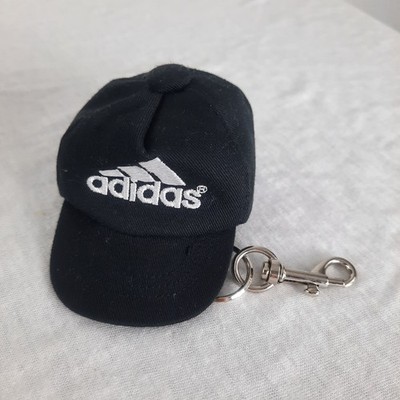 Vintage Adidas Cap Coin purse Keychain, Mini Hat Black Keychain Accessory Gift