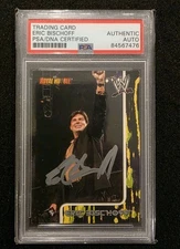 Eric Bischoff Signed 2002 Fleer WWE Royal Rumble #59 Autograph PSA/DNA
