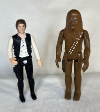 Product Image: Vtg 1977 Kenner Star Wars Small Head Han Solo Chewbacca Green Bag HK Figure Lot