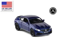 MERCEDES BENZ AMG C63 S COUPE DIECAST CAR 1/36 DAIMLER AG VEHICLE NEW BLUE MODEL
