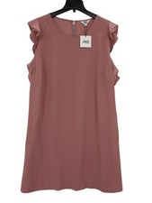 Shift Dress Romantic Minimalist Flutter Sleeve Occasion Coquette Pockets Size 3X