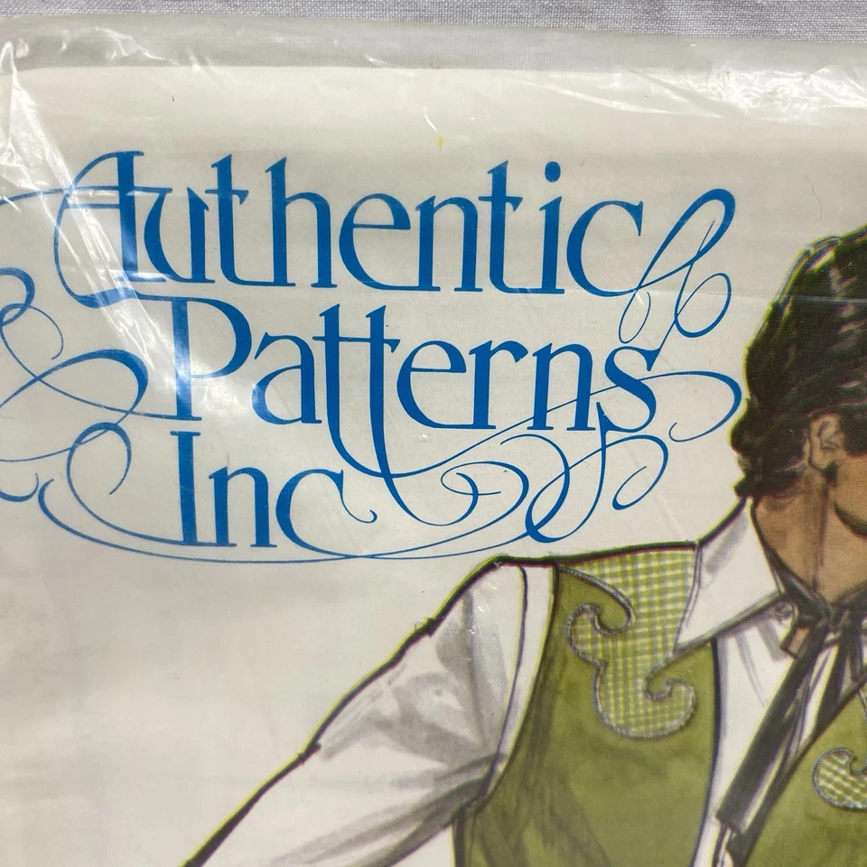 Chaleco Western Authentic Patterns Inc 313 para hombre tallas 34-50 Foto 2 de 4