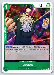 Gordon OP13-024 Carrying On His Will Common One Piece TCG