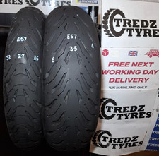 Michelin  Road 6 GT  180/55/17 &120/70/17 Motorcycle Tyres Partworn  E57