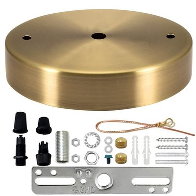 Light Canopy Kit Gold, 4.7'' US UL Vintage Chandelier Ceiling Light Plate for ...
