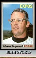 1970 Topps #268 Claude Raymond Montreal Expos (B)