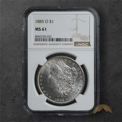 1885-O Morgan Silver Dollar $1 - NGC MS61 - New Orleans