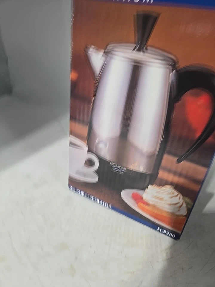 Nueva cafetera FARBERWARE Millennium Superfast 8 tazas percoladora FCP280 SS NUEVA EN CAJA Foto 3 de 4