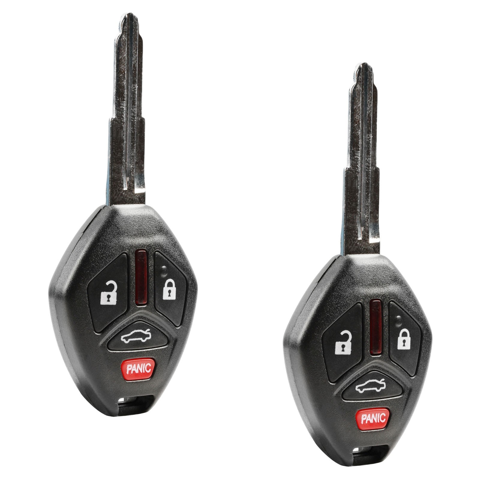 2 Remote Keyless Entry Uncut Key Blade Replacement For Mitsubishi (OUCG8D620MA)