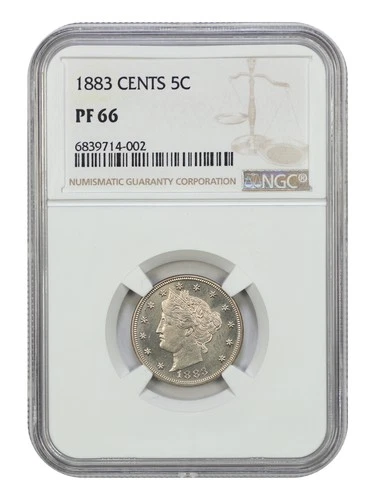1883 5C NGC PR66 (With CENTS) - Liberty Nickel