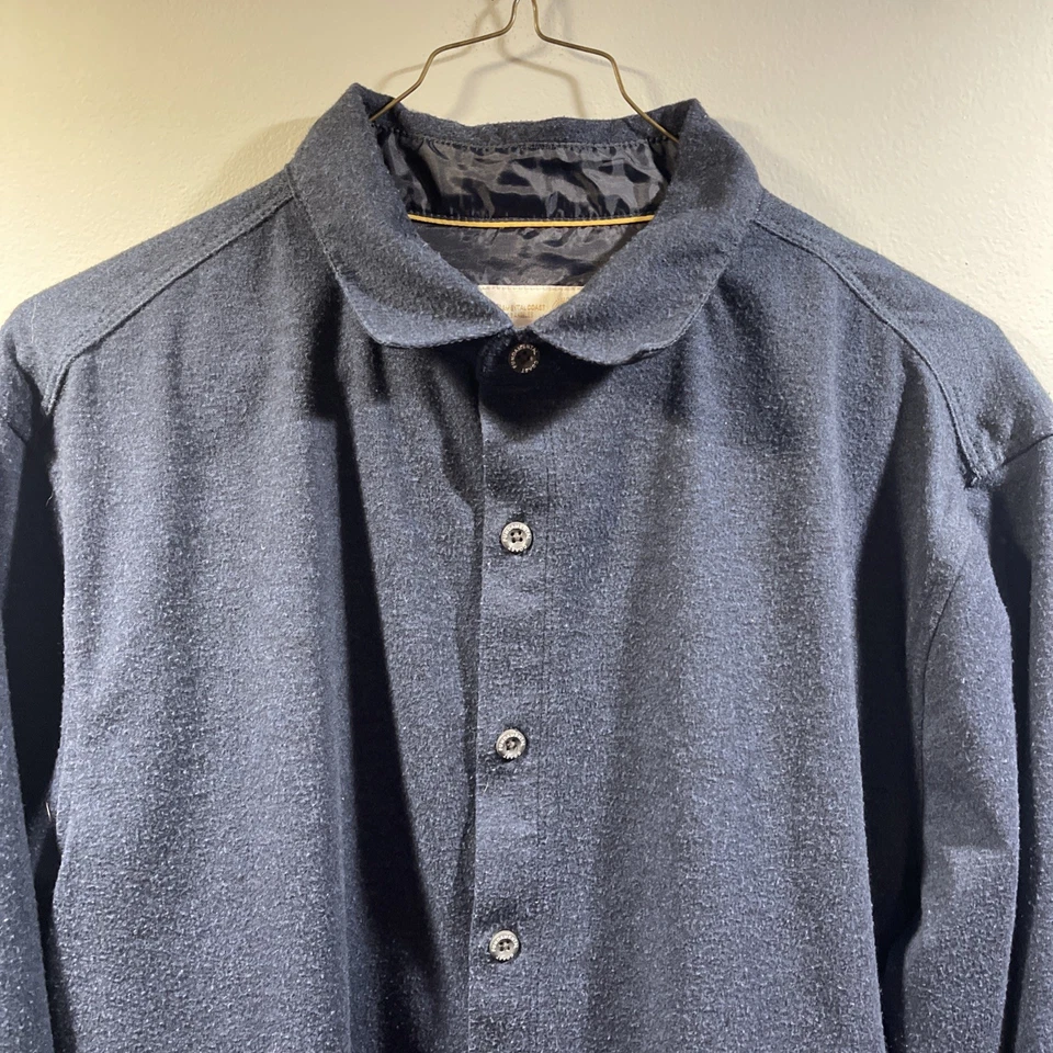 Fundamental Coast Super Soft Men's Medium Blue Long Sleeve Button Up Shirt - Image 3 of 4