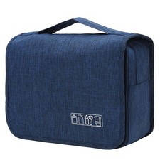 Navy Large Capacity Travel Hanging Toiletry Bag Cosmetic Makeup Organizer Hook