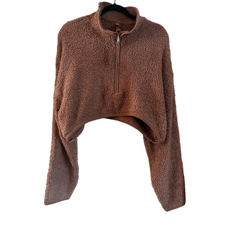 NWT Skims Cozy Knit Cropped Pullover in Tiger’s Eye Women’s Size 2X / 3X