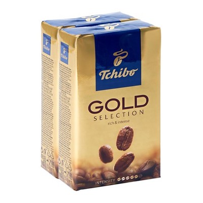 Tchibo Gold Selection Ground Coffee 2 packs x 8.8oz/250g 8.8 Ounce (Pack of 2)