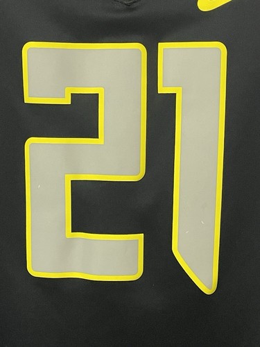 Nike Oregon Ducks Football Jersey #21 DeJuan Riggs Men’s Size XXL 2XL Black - Picture 5 of 22
