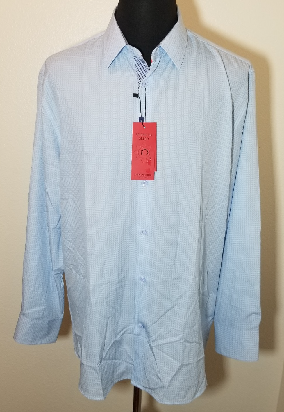 American Breed Mens XXL Geometric Button Up Long Sleeve Shirt Retro ...