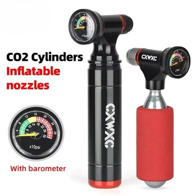 #ad #ad Mini Portable CO2 Cartridge Inflator with Clear Pressure Gauge MTB Road Bike $73.31