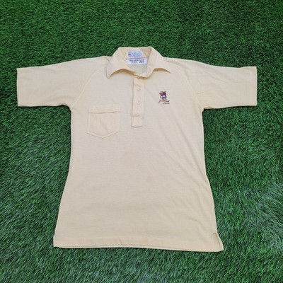 Vintage 80s MOD Preppy Polo Shirt Womens XS/S 17x26 Bear Creeks