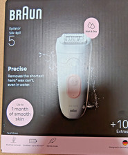 Image of Braun Silk·épil 5 5-251 Epilator, Wet & Dry Electric Hair Remover White/Flamingo