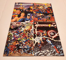 JLA AVENGERS 1 2 3 4 (DC/ Marvel, 2003) George Perez KBusiek Full Set! RARE!
