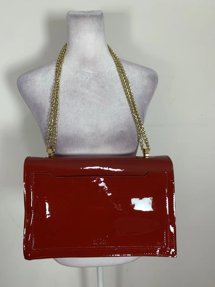 Bolso Bandolera Zac Posen Mujer Color Rojo Patente Foto 3 de 4