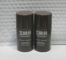 ZIRH CORDUROY DEODORANT ALCOHOL-FREE 2.6 OZ  2 PC LOT  NWOB