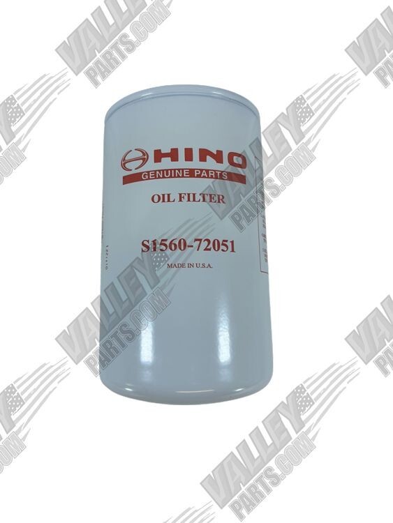Hino OEM S156072051 Engine Oil Filter Cabover 155, 195 J05E | eBay