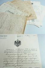 Briefe Patentamt 1899 an SEIFFERT wg. Patent "Sammelbeh&auml;lter f&uuml;r Acetylengas"