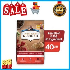 Rachael Ray Nutrish Dry Dog Food, Real Beef, Pea  Brown Rice Recipe, 40 lbs