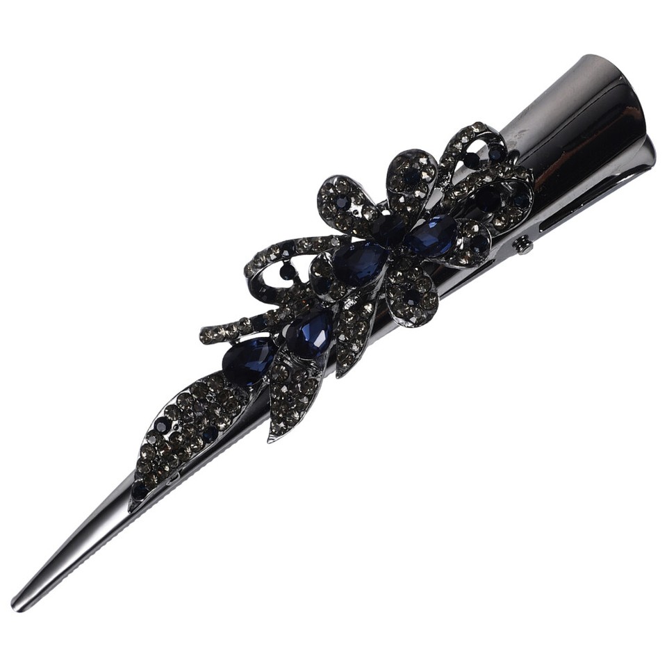 4pcs Women Hair Clip Large Hair Clip Metal Rhinestone Hair Clip