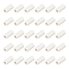 30pcs Ceramic Tube Insulated Electronic Wire Bundle Heat Insulation Protection