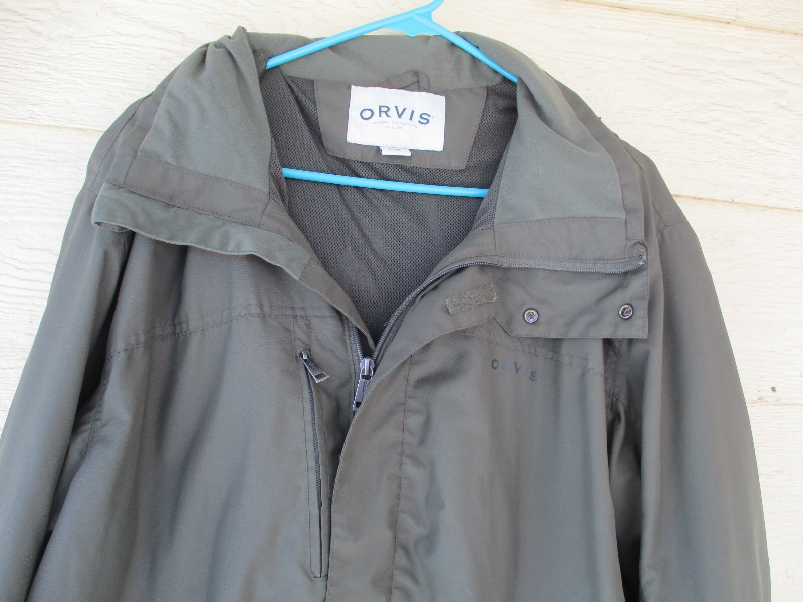 Orvis Rain Jacket Mens XL FRONT CELL 