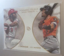 2018 Topps On Demand Dynamic Duals #AW1 Joe Morgan Jose Altuve SP Mint