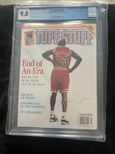 Michael Jordan Tough Stuff Magazine No Label April 1999 CGC 9.0 pop 4 rare 