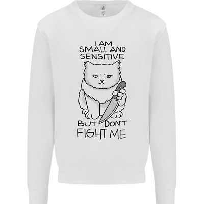 Cat Dont Fight Me Lustiges Kinder Sweatshirt Pullover