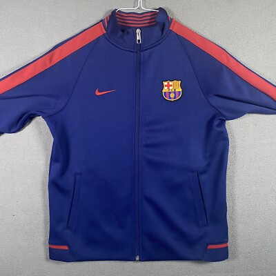 Nike FC Barcelona 2015 Soccer Track Jacket Youth Size XL (13-15