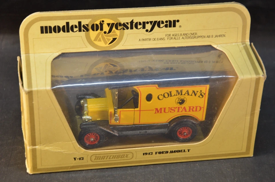MATCHBOX MODELS OF YESTERYEAR 1912 FORD MODEL T Y-12 SCALA 1/35 COLMAN'S MUSTARD - Immagine 2 di 4